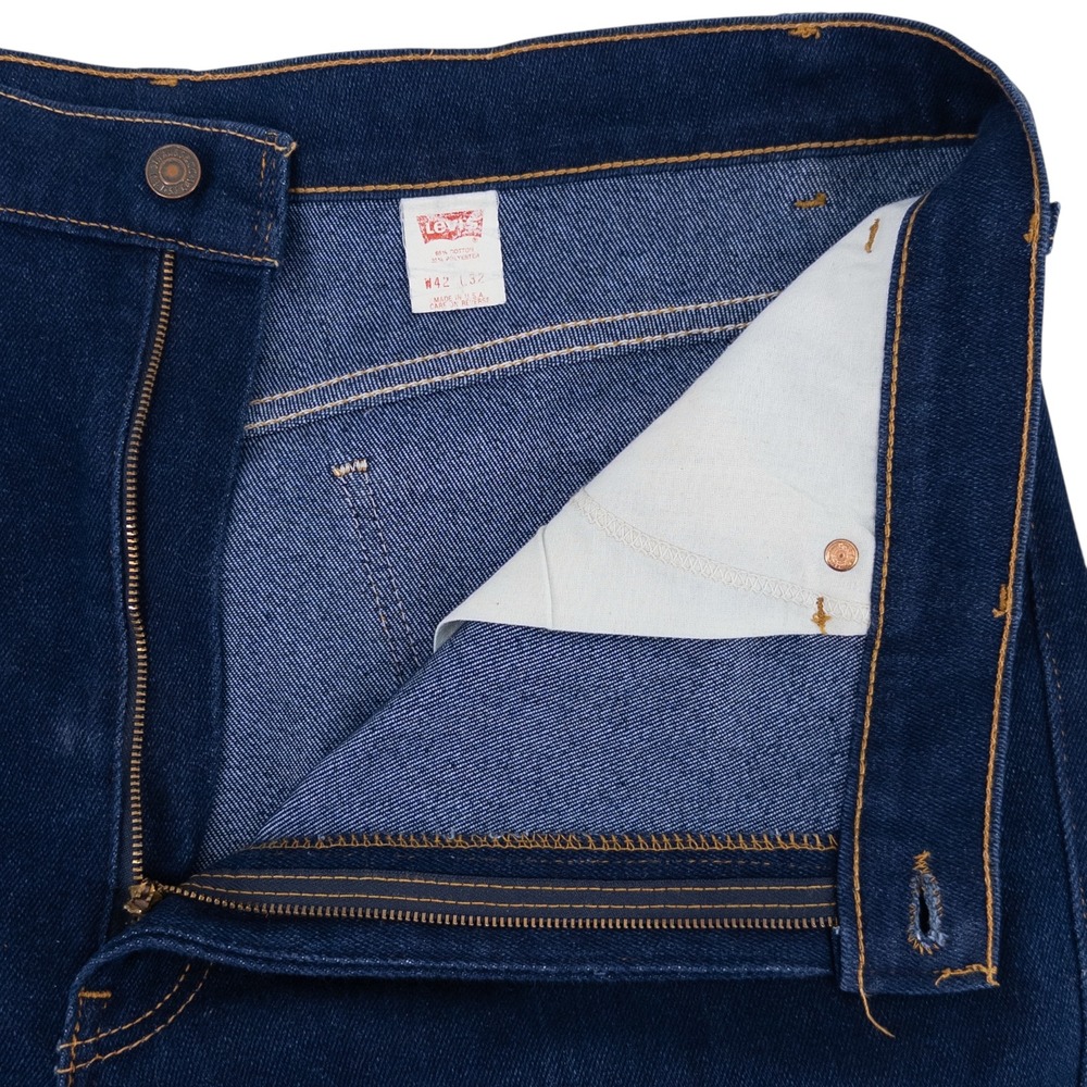 Vintage Levi's Jeans‎ Men's 42x32 Dark Blue 517 Denim Bootcut Orange Tab USA 90s - Picture 10 of 16